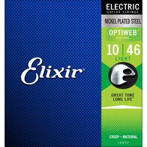 Elixir Optiweb Electric Guitar Strings 010-046 for Rich Tone