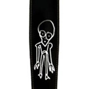 Joe Satriani Signature Leather Guitar Strap - Grey Man Style