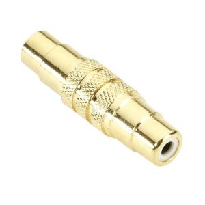 Gold-Plated RCA Female Adapter for Superior Audio Connections