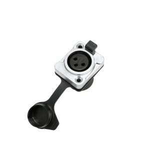 Weatherproof XLR Female Chassis Connector for Outdoor Use