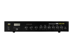 240 W Bluetooth Mixer Amplifier - 3-Zone Control & USB