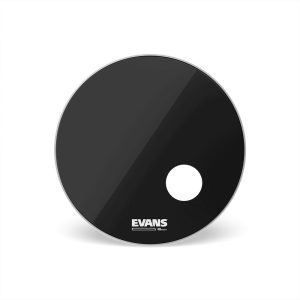 EQ3 22" Black Bass Drumhead - Punchy Resonance & Control