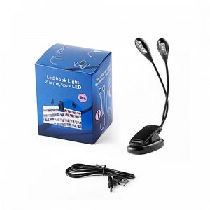 Rechargeable USB Desk Light with Flexible Arm & 4 LEDs