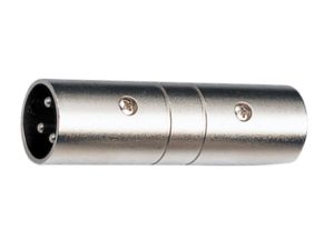 Premium XLR Male to Male Adapter Set - 4 Pack Silver Connectors