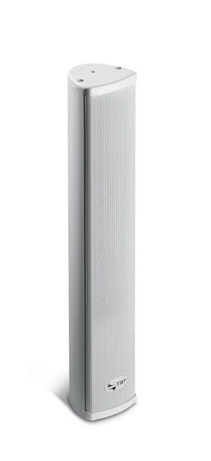 Sleek White Aluminium Column Speaker - 5 x 2" + 1" Design