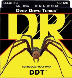 Heavy-Duty DR Drop-Down Tuning Strings 10-52 for Electric Guitars
