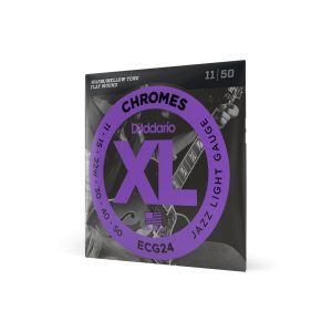 D'Addario ECG24 Chromes Flatwound Strings for Smooth Jazz Tone