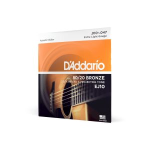 Bright Bronze Acoustic Guitar Strings 10-47 Extra Light