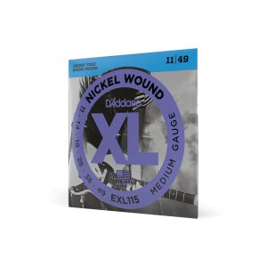 D'Addario XL115 Jazz & Blues Guitar Strings - Bright Tone, 11-49
