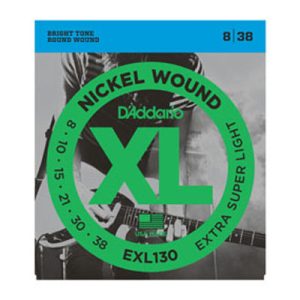 D'Addario XL Extra Super Light Guitar Strings 8-38 Set