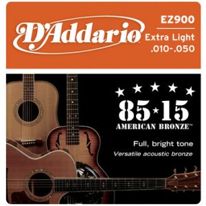 Bright Tone Extra Light Bronze Acoustic Guitar Strings 10-50