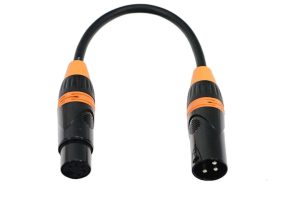 Professional 3-Pin XLR to 5-Pin DMX Adaptor for Lighting