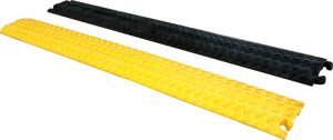 Heavy-Duty Black Cable Ramp - Safe Pathway Protector 100 cm