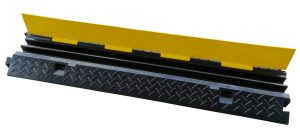 Heavy-Duty 100 cm Dual Pathway Cable Ramp for Safety