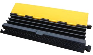 Heavy-Duty Tri-Path Cable Ramp for Secure Cable Protection