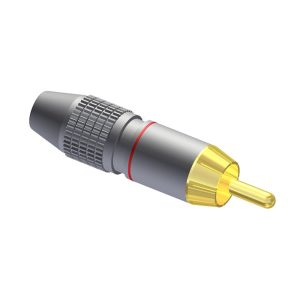 Premium Red RCA Plug Pair - Adam Hall VC209-P Connectors