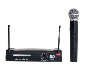 MU 200 UHF Wireless System: Handheld Mic & Receiver Combo