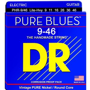 DR Pure Nickel Electric Strings: Lite to Heavy Variants