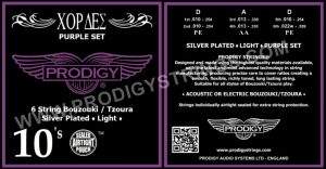 Silver Plated 6-String Bouzouki Set - Light Tension Magic