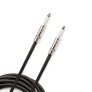 Black Braided Instrument Cable - 3 m Durable Performance