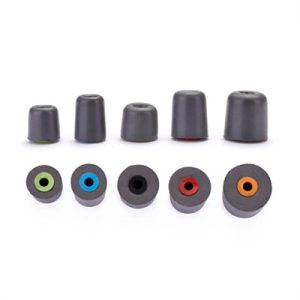 True Fit Foam Tips - Black Small Pair for Ultimate Comfort