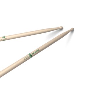 Raw Hickory Forward 5 A Drumsticks with Oval Tip for Precision
