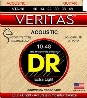 Lightweight DR Phosphor Bronze Acoustic Strings VTA-10 Set