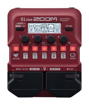 Zoom B1 FOUR Bass Pedal: 70+ Effects & Rhythm Looper Magic