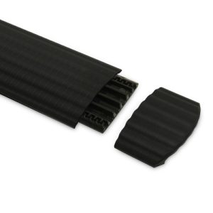 Customizable 4-Channel Cable Duct End Ramp for Protection