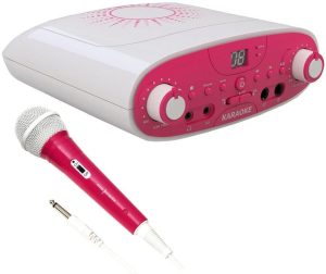 Girls Night In Pink Karaoke Machine with Echo & Microphone