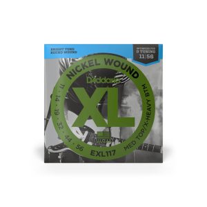 Versatile XL Nickel Wound Guitar Strings 11-56 for Down Tuning