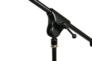 Premium Adjustable Microphone Stand - No-Screw Design for Stability