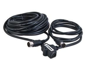 T-Shaped 10 m Extension Cable: Versatile Male/Female Link