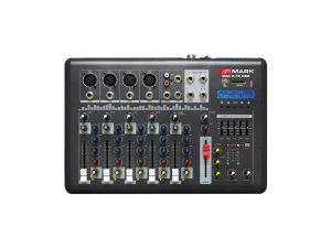 4-Channel Audio Mixer with Phantom Power for Professionals