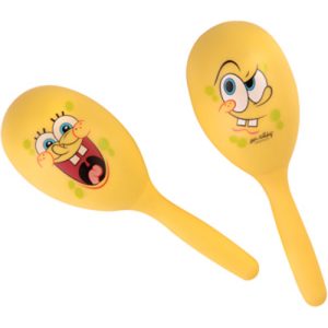 Sponge Bob Square Pants 8-Inch Maracas - Vibrant Party Shakers