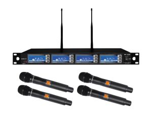 UHF 4-Channel Wireless System for Live Events & Conferences