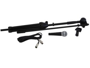 Unidirectional Microphone Kit with Boom Stand and XLR Cable