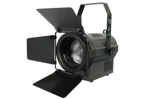 Compact Tunable 100 W LED Fresnel Light with Zoom & Barndoor