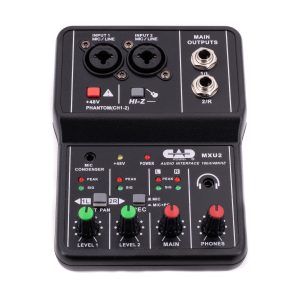 Compact 2-Channel Mixer with USB for Versatile Audio Use