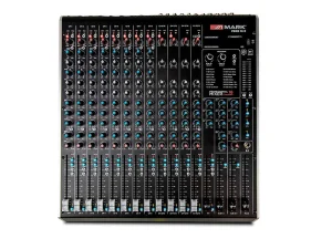 PROX 16 Mixer: 8 Mono, 4 Stereo, USB & Bluetooth Connectivity