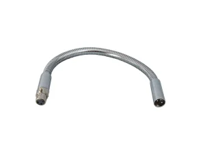 Premium Chrome Gooseneck Microphone Stand with XLR Connectors