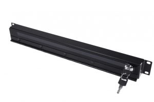 Premium Plexiglass Security Rack Cover with Keylock, Black