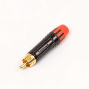 High-Quality Seetronic Male RCA Plug in Vibrant Red