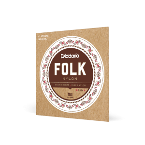 Balanced Nylon Guitar Strings - 80/20 Bronze & Black Trebles