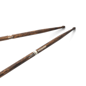 Durable Fire Grain Hickory Drumsticks - Pro Mark Rebound 5 A || Pro Mark Rebound 5 A - Premium Lacquered Fire Grain Drumsticks