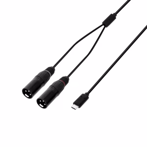 USB-C Y-Cable for XLR Connection | Pristine Audio Quality || Premium 1.5 M USB-C to XLR Y-Cable | Plug & Play Sound Adapter
