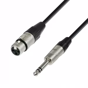 Premium 1.5 M Balanced XLR to TRS Cable for Clear Sound || 1.5 M REAN XLR Female to TRS Cable - Interference-Free Audio