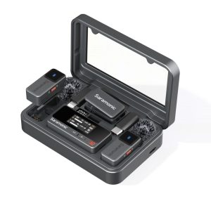 Compact 2-Person Wireless Mic System for Vlogs & Interviews || Saramonic Air: Dual-Channel Clip-On Mic Kit with Lavalier Mics